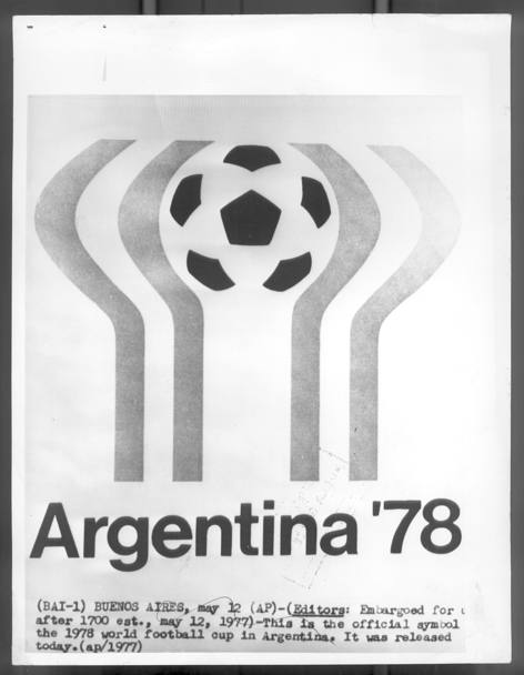 il poster con il logo del campionato del mondo Argentina 1978 (Ap)
